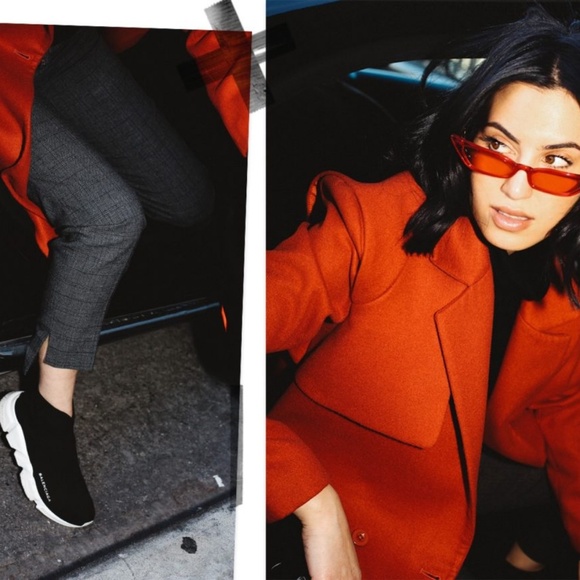 Red Bella Hadid Tiny Cat Eye Sunglasses NWT - Picture 2 of 8